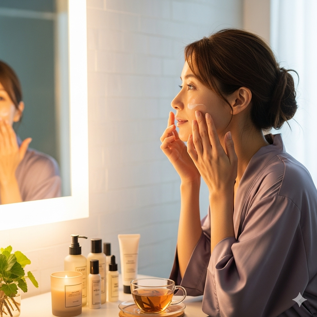 就寝90分前から始めるやさしい夜のシワ対策でハリを簡単に守る