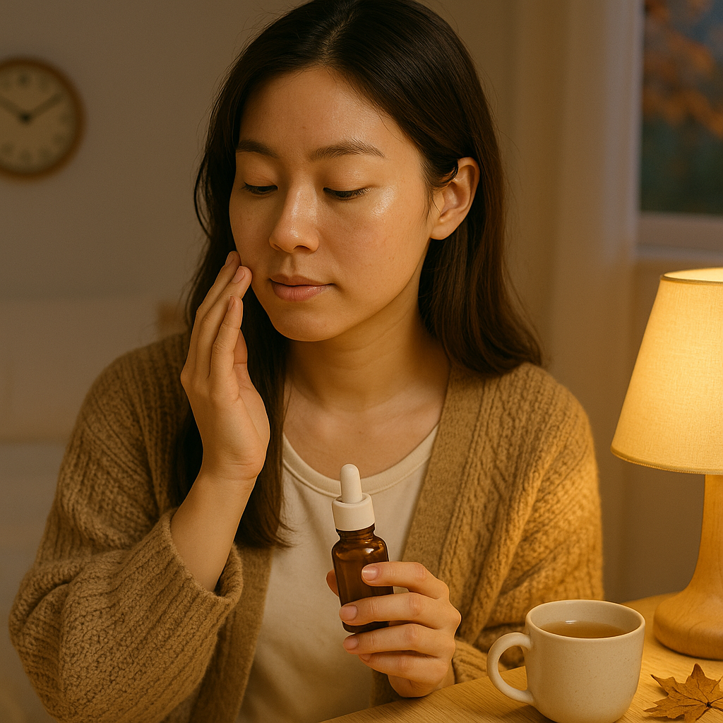 就寝90分前から始める混合肌の秋ケアで朝のハリを守る習慣