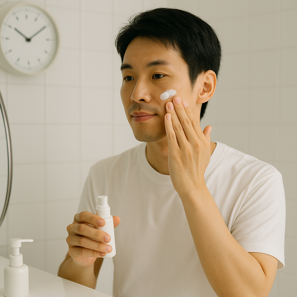 忙しい朝10分で始める男性向けのシミ予防習慣で肌を守る毎日へ