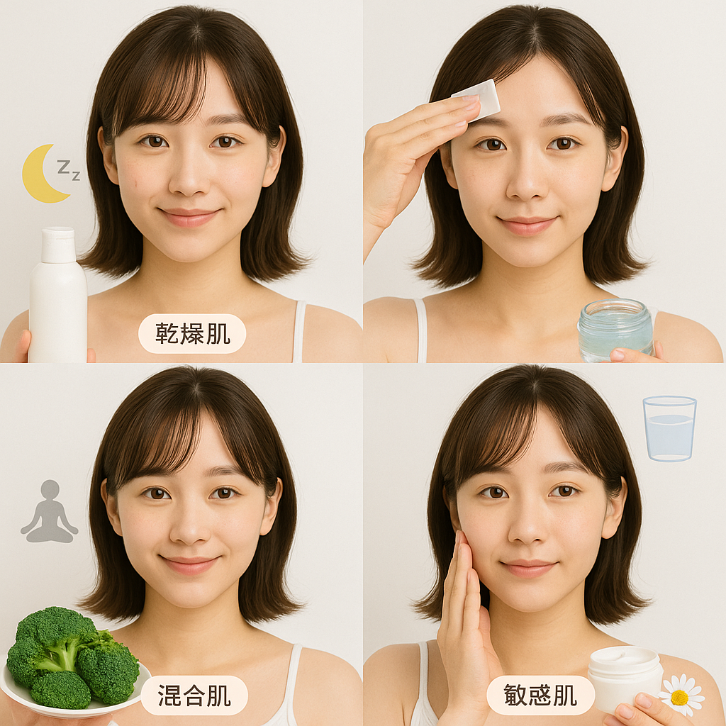 乾燥・脂性・混合・敏感肌別の保湿と生活改善