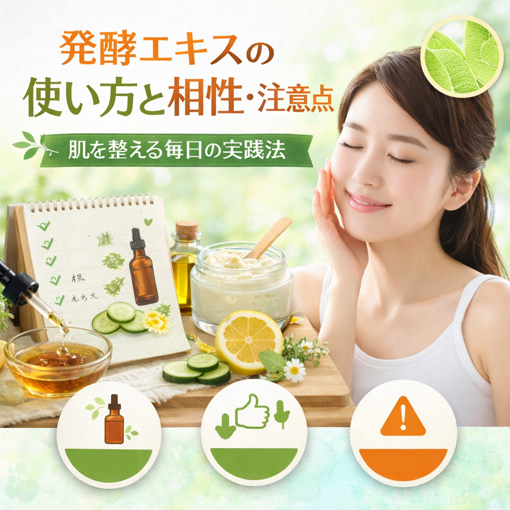 発酵エキスの使い方と相性・注意点で肌を整える毎日の実践法