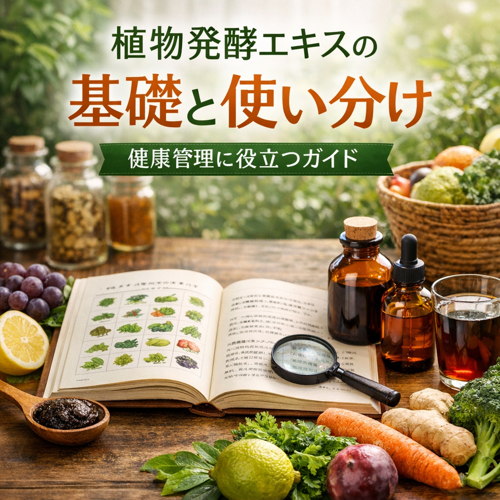 植物発酵エキスの基礎と使い分けがわかり健康管理に役立つ案内