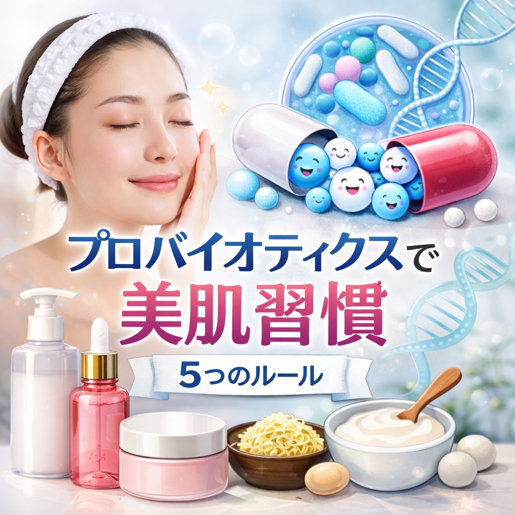 プロバイオティクス併用の基本ルールで肌ケア効果を高める方法