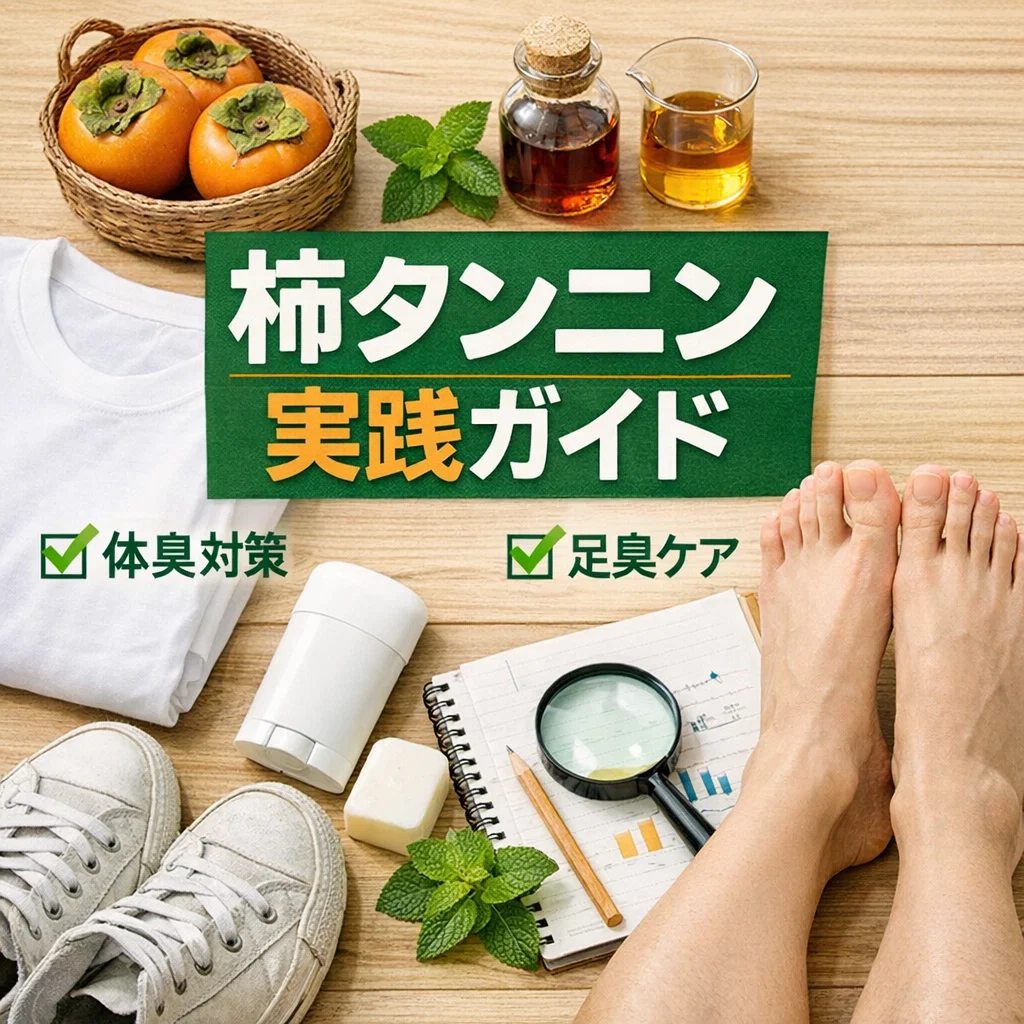 柿タンニン基礎と体臭・足臭の使い分けで悩みが減る実践ガイド