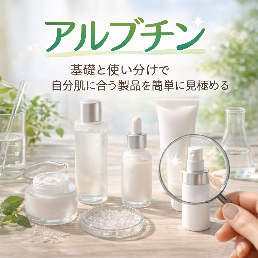 アルブチンの基礎と使い分けで自分肌に合う製品を簡単に見極める