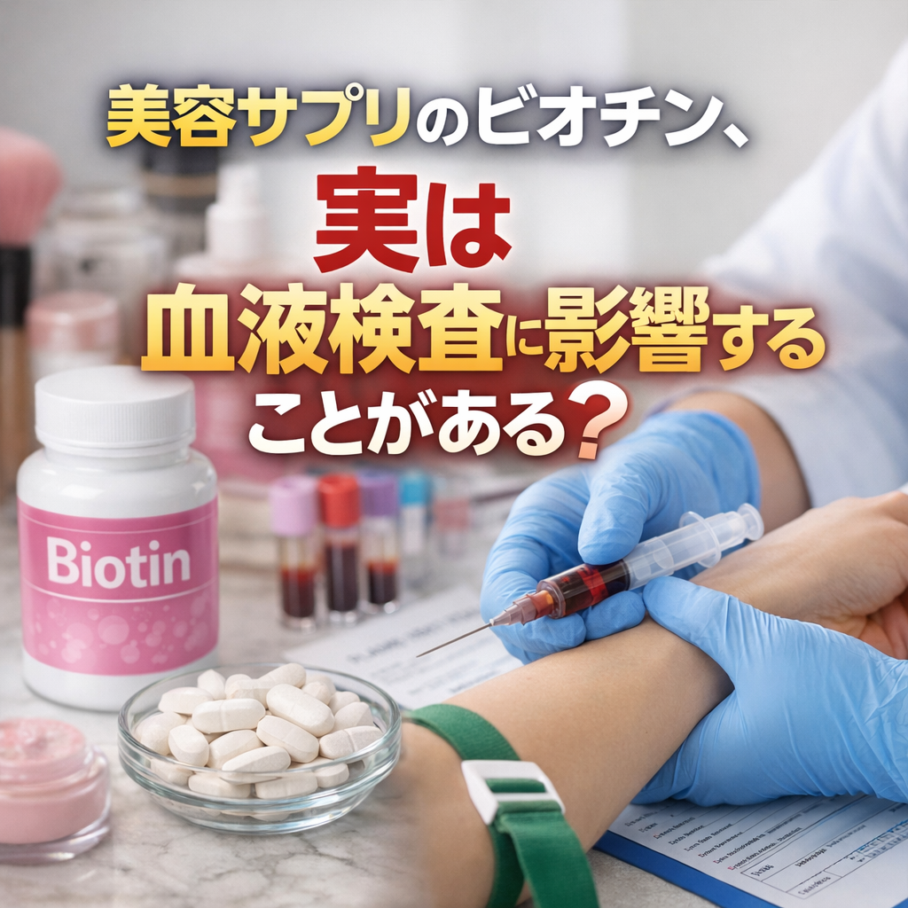 美容サプリのビオチン、実は血液検査に影響することがある？