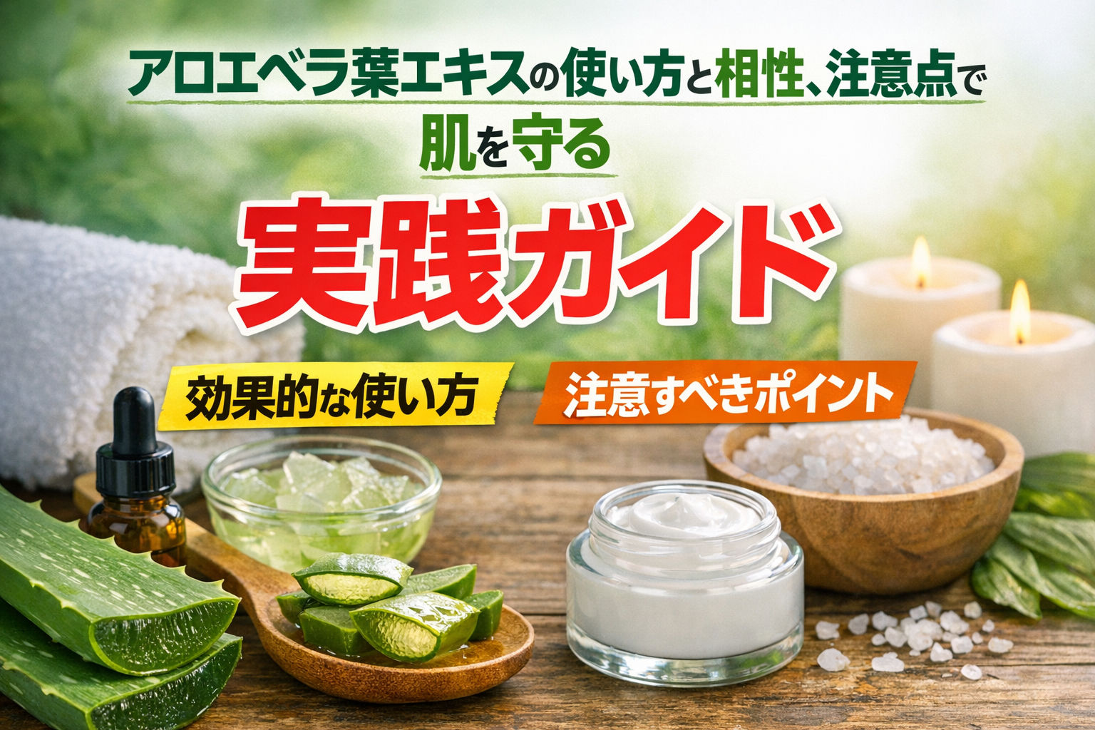 アロエベラとスキンケアガイド