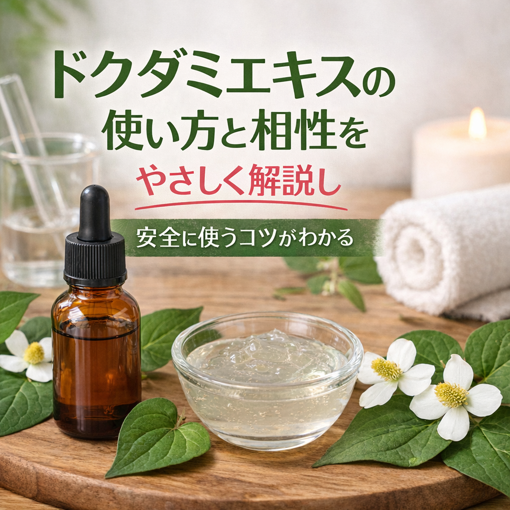ドクダミエキスの使い方と相性をやさしく解説し安全に使うコツがわかる