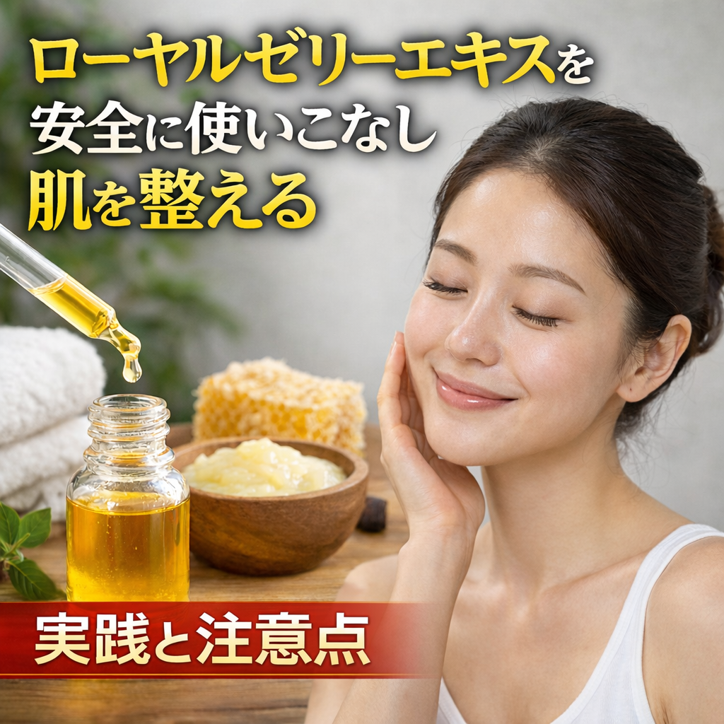 ローヤルゼリーエキスを安全に使いこなし肌を整える実践と注意点