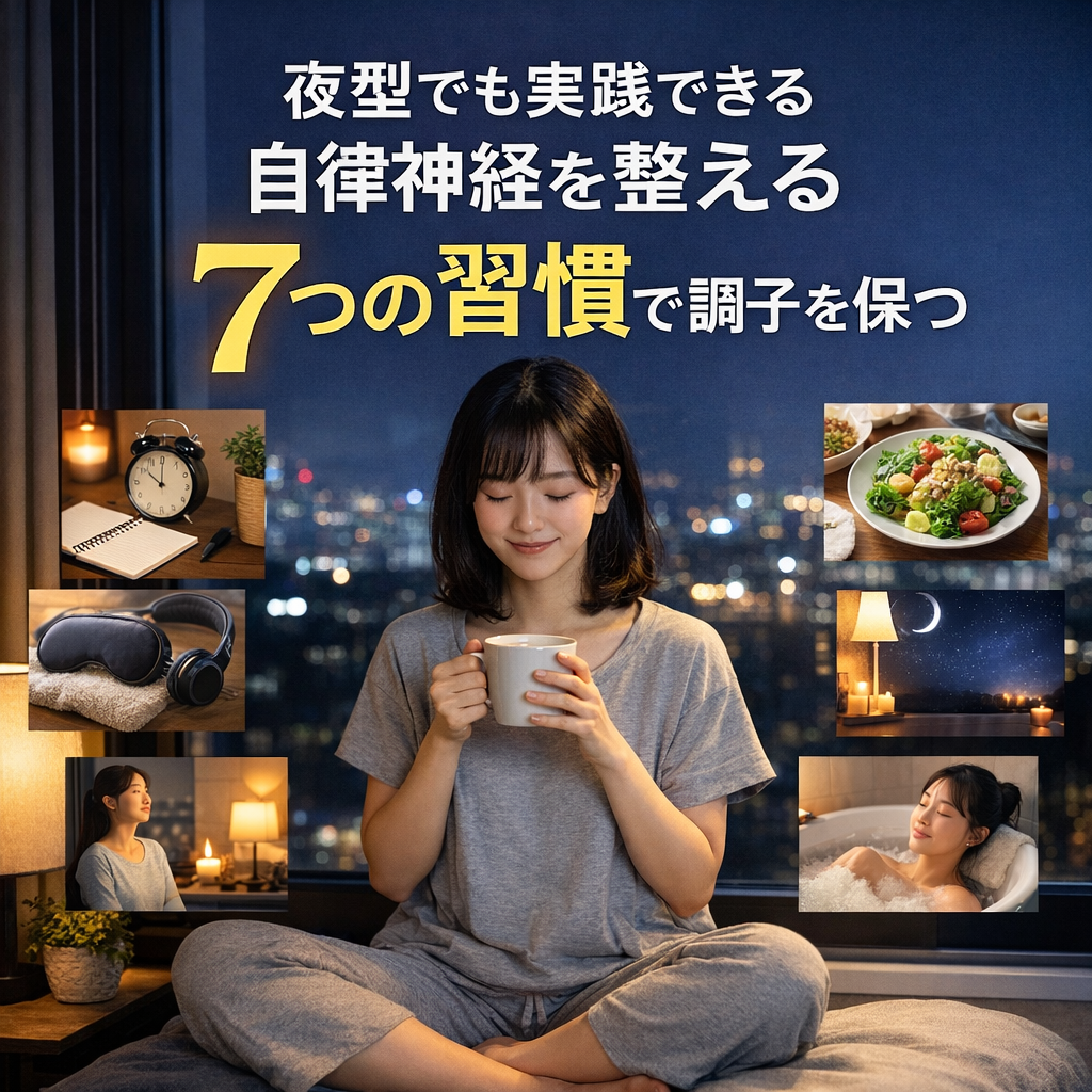 夜型でも実践できる自律神経を整える7つの習慣で調子を保つ