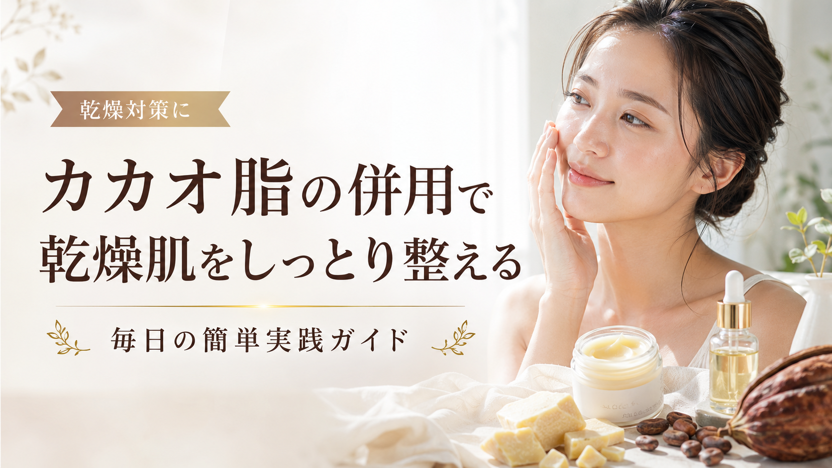 カカオ脂の併用で乾燥肌をしっとり整える毎日の簡単実践ガイド