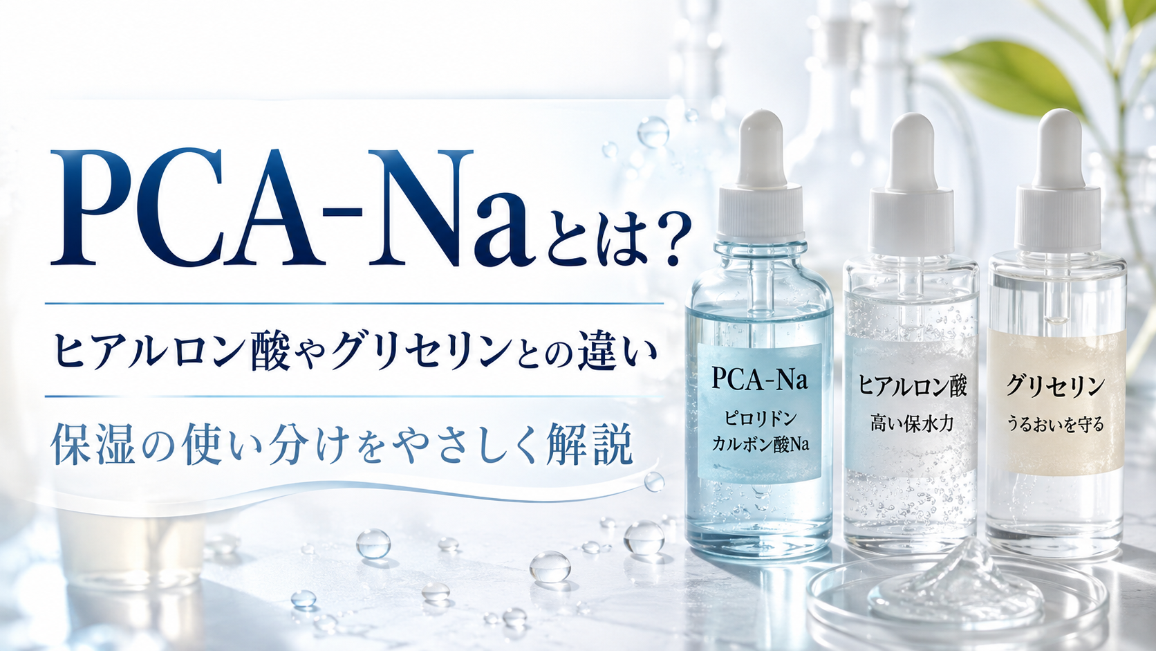 PCA-Naとは？ヒアルロン酸やグリセリンとの違いと保湿の使い分け