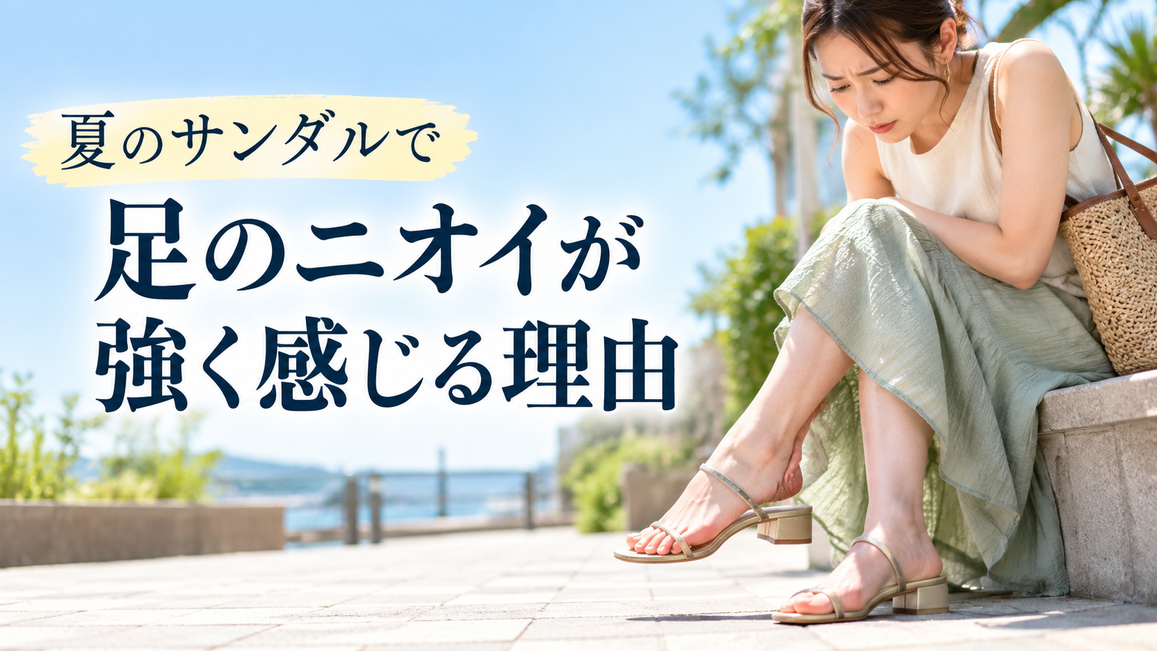夏のサンダルで足のニオイが強く感じる理由