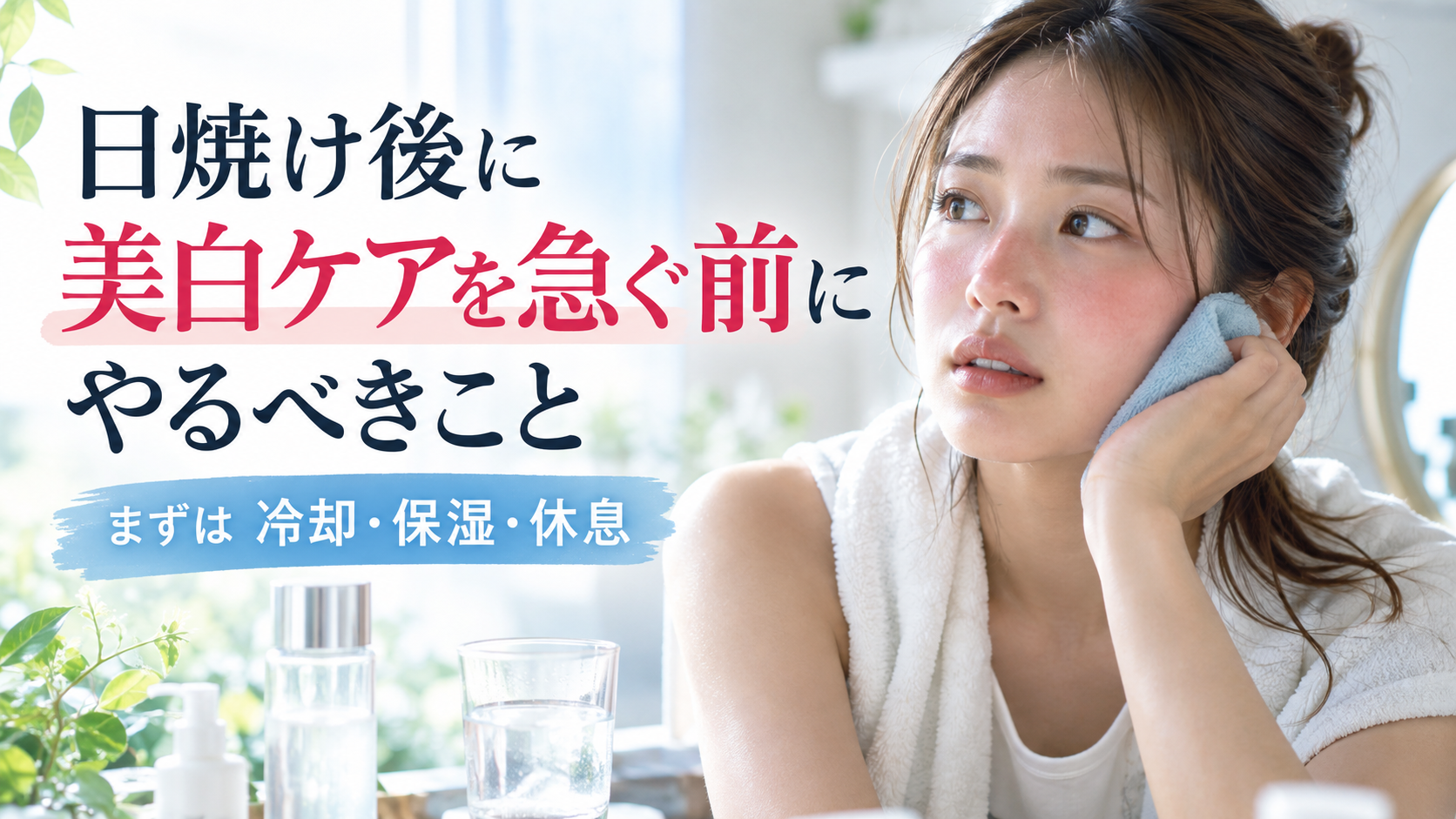 日焼け後に美白ケアを急ぐ前にやるべきこと