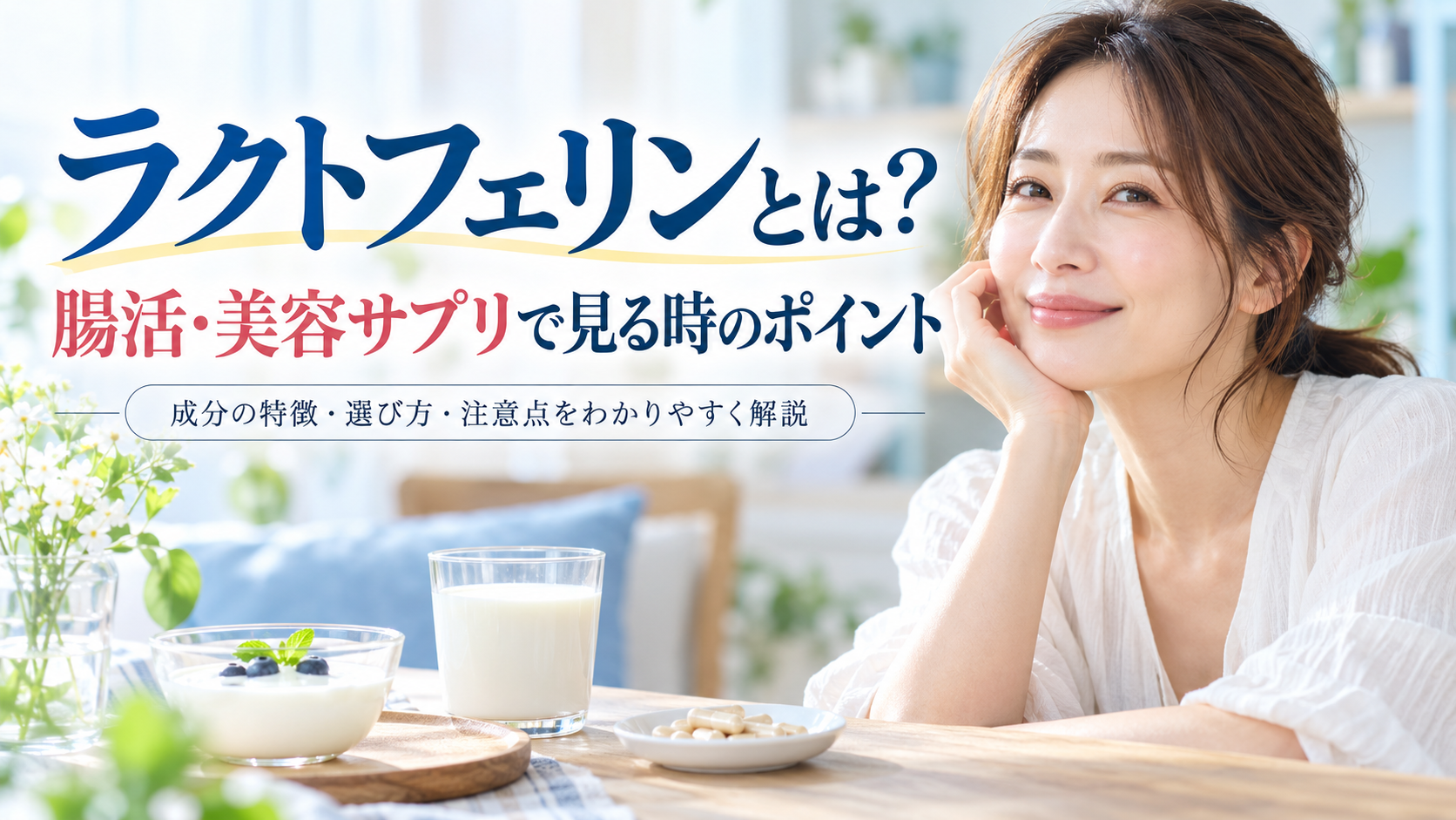 ラクトフェリンとは？腸活・美容サプリで見る時のポイント
